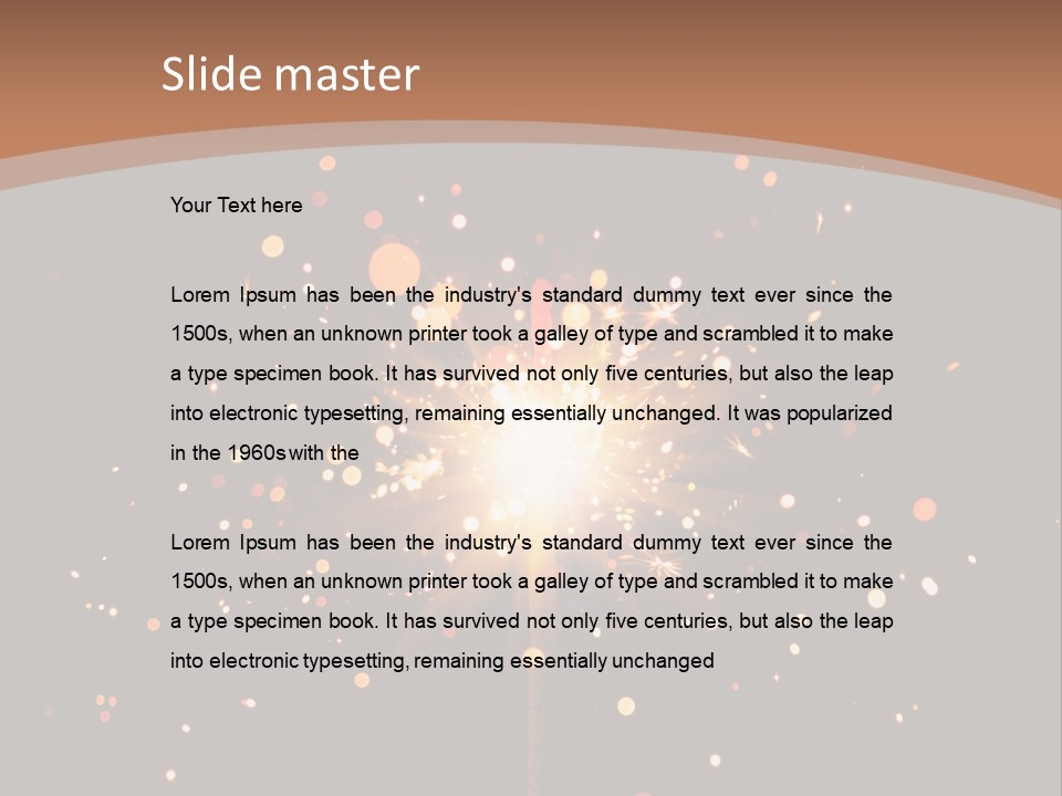 Year Action Star PowerPoint Template