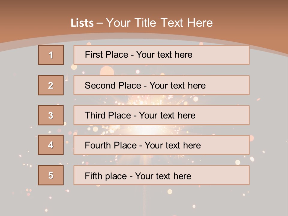 Year Action Star PowerPoint Template