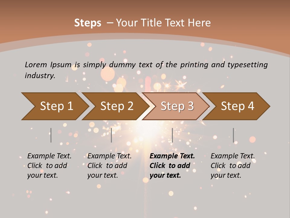 Year Action Star PowerPoint Template