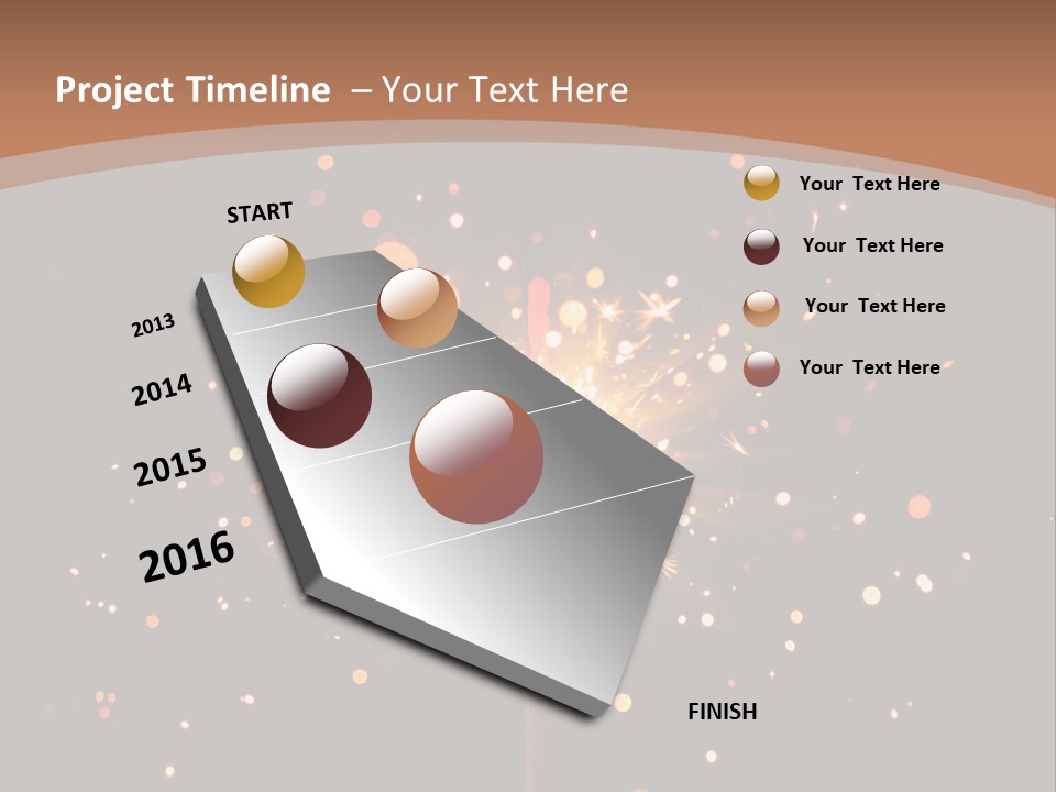 Year Action Star PowerPoint Template