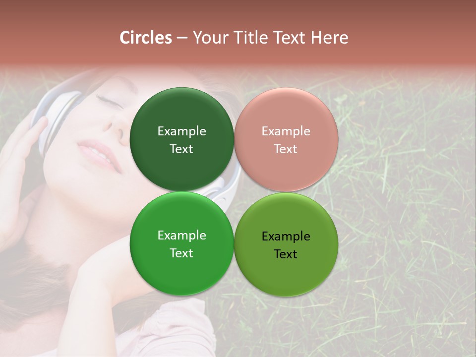 Attractive Tranquil Caucasian PowerPoint Template