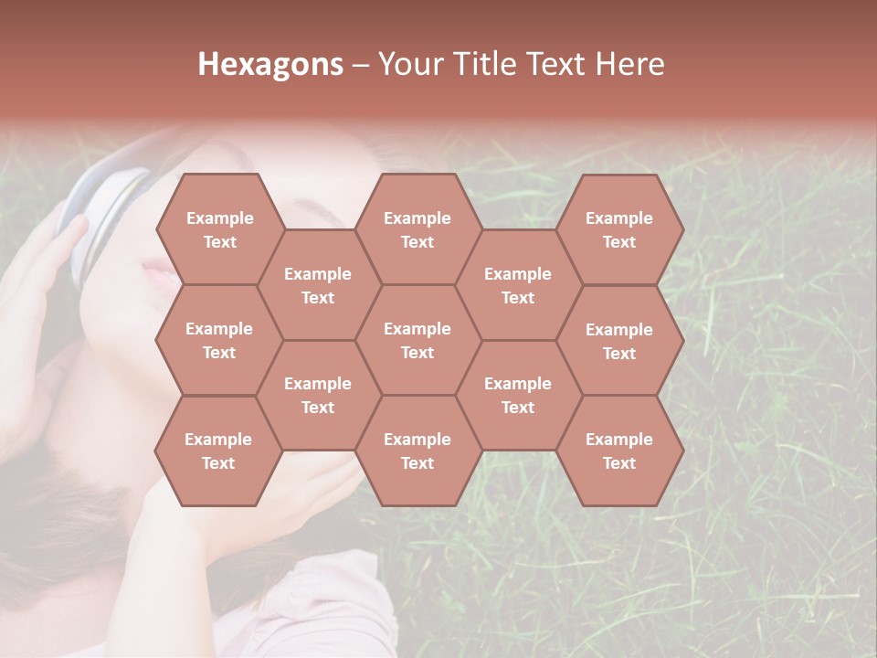 Attractive Tranquil Caucasian PowerPoint Template