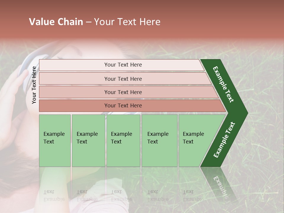 Attractive Tranquil Caucasian PowerPoint Template