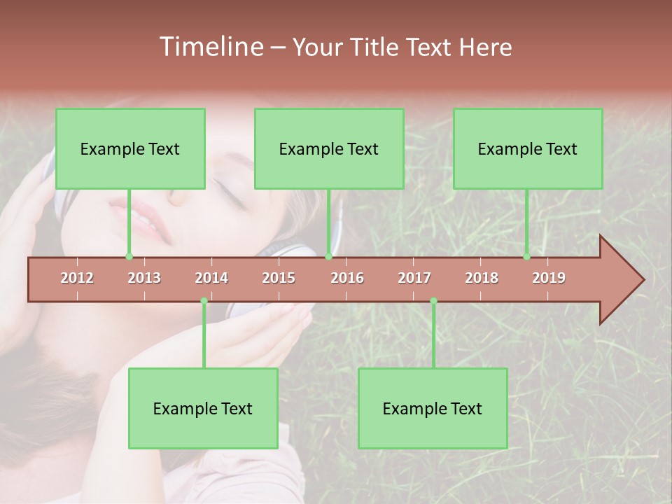 Attractive Tranquil Caucasian PowerPoint Template