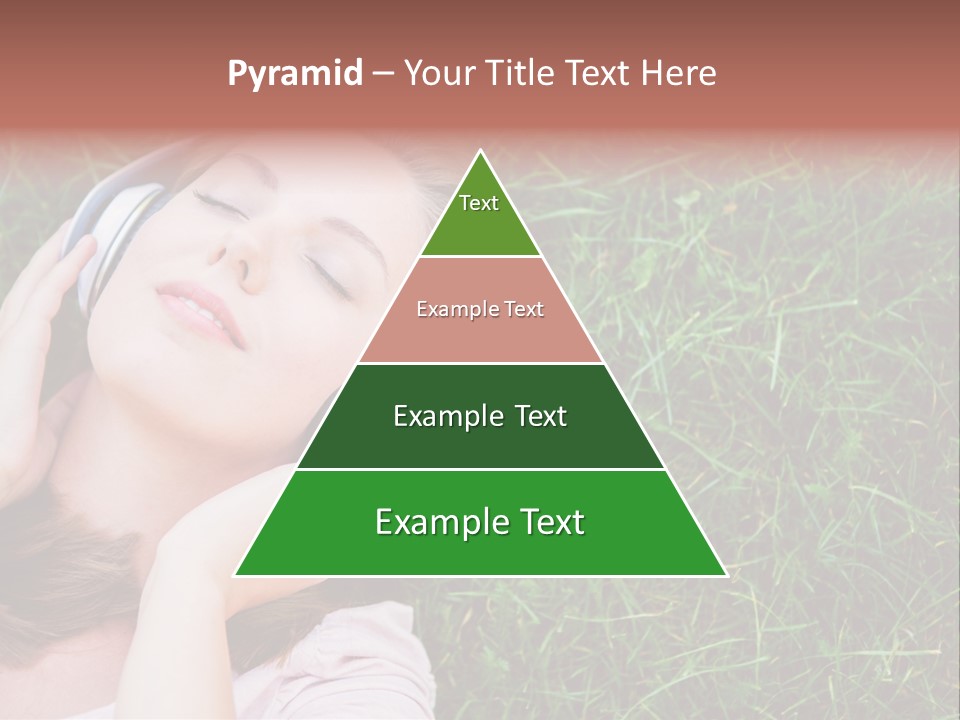 Attractive Tranquil Caucasian PowerPoint Template