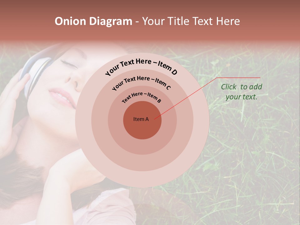 Attractive Tranquil Caucasian PowerPoint Template