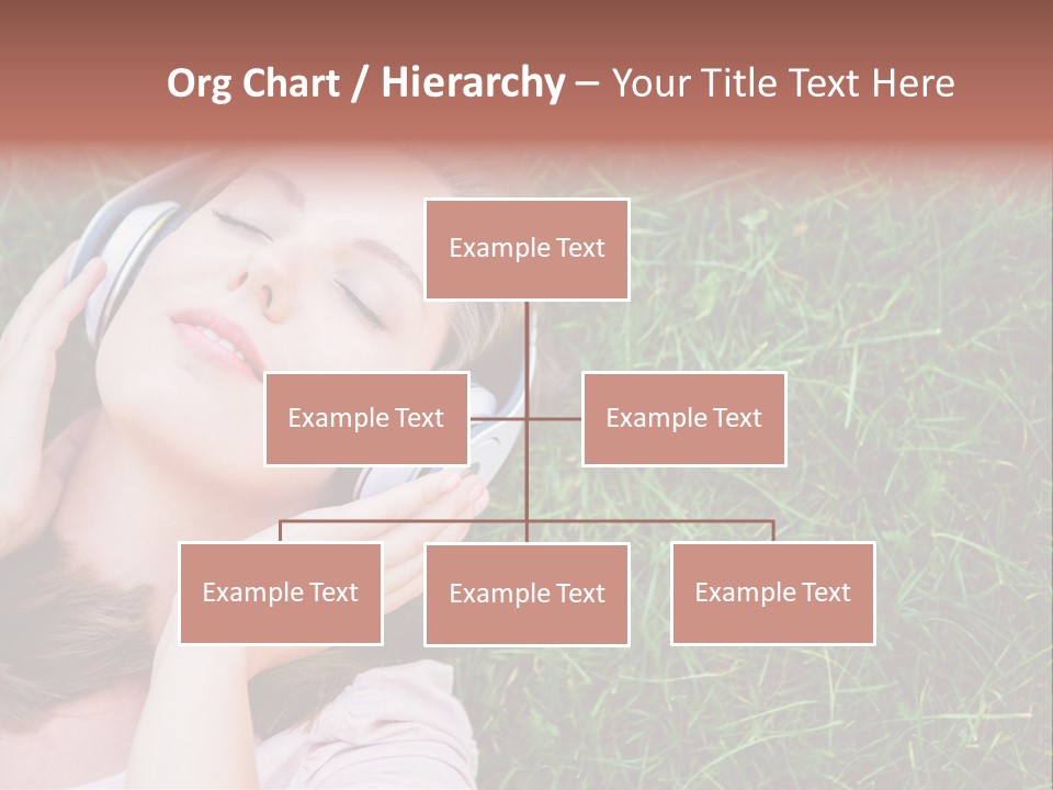 Attractive Tranquil Caucasian PowerPoint Template