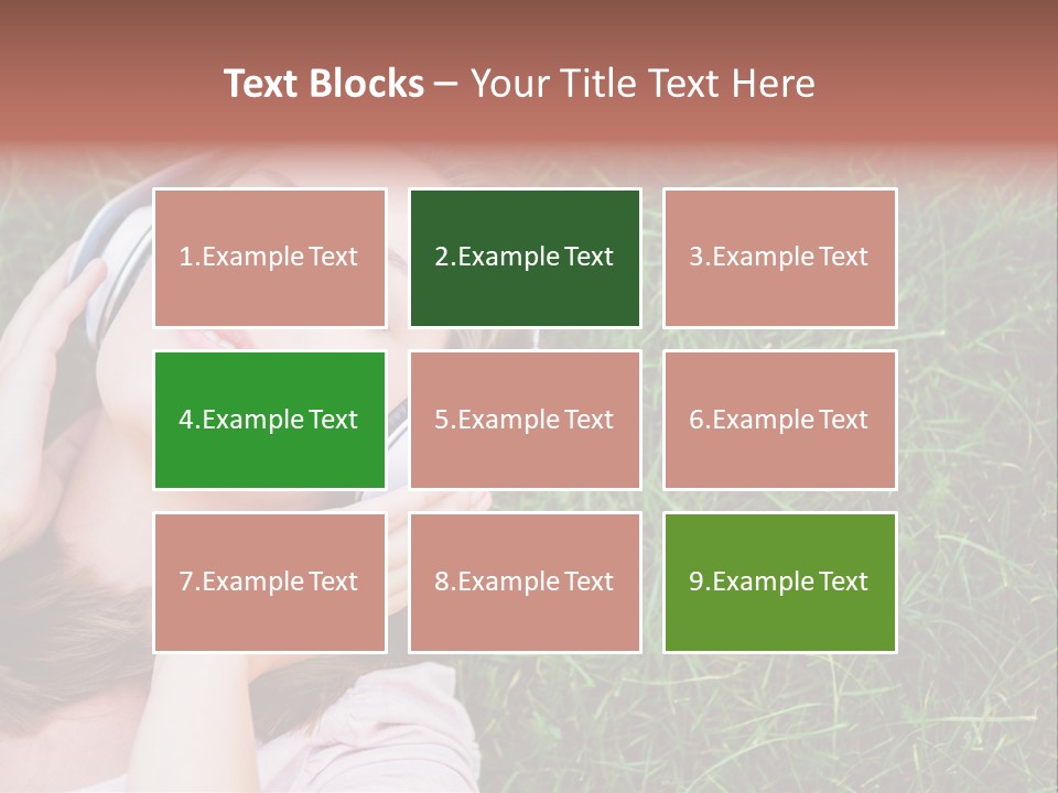 Attractive Tranquil Caucasian PowerPoint Template