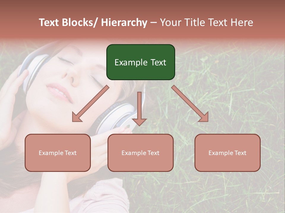 Attractive Tranquil Caucasian PowerPoint Template