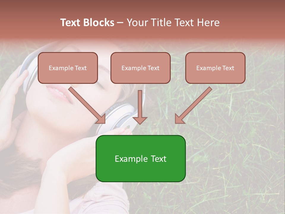 Attractive Tranquil Caucasian PowerPoint Template