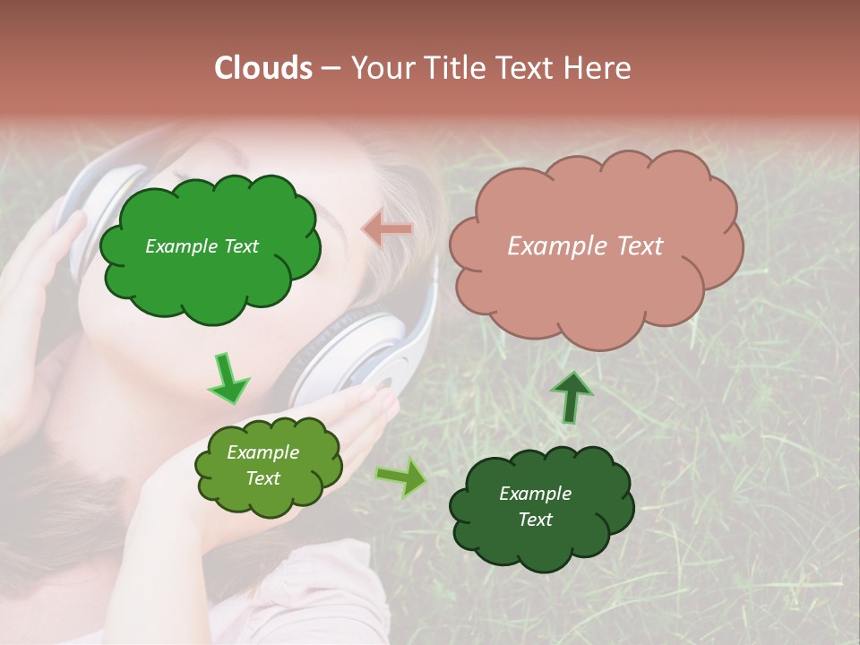 Attractive Tranquil Caucasian PowerPoint Template