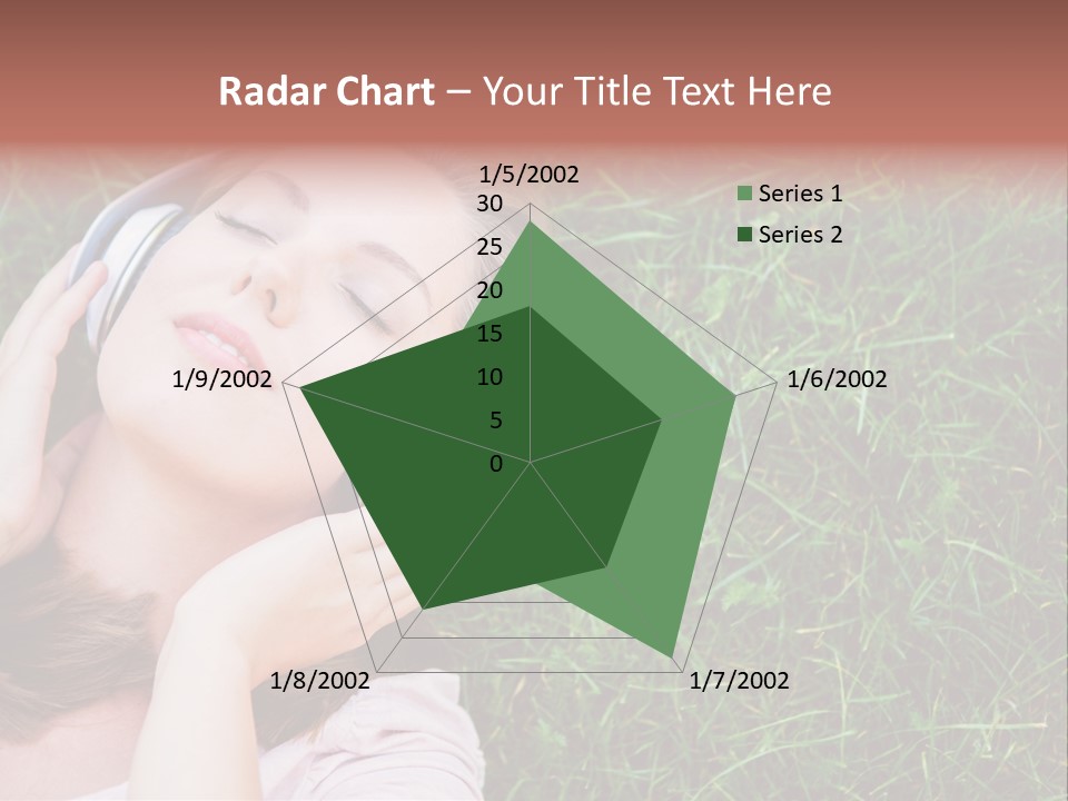 Attractive Tranquil Caucasian PowerPoint Template