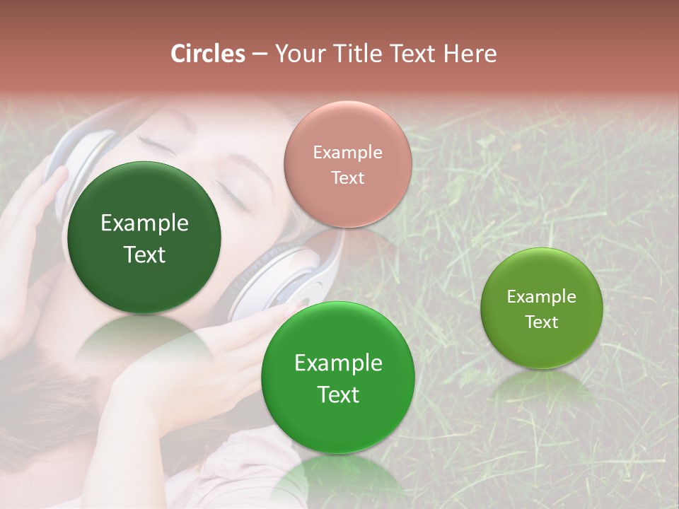 Attractive Tranquil Caucasian PowerPoint Template