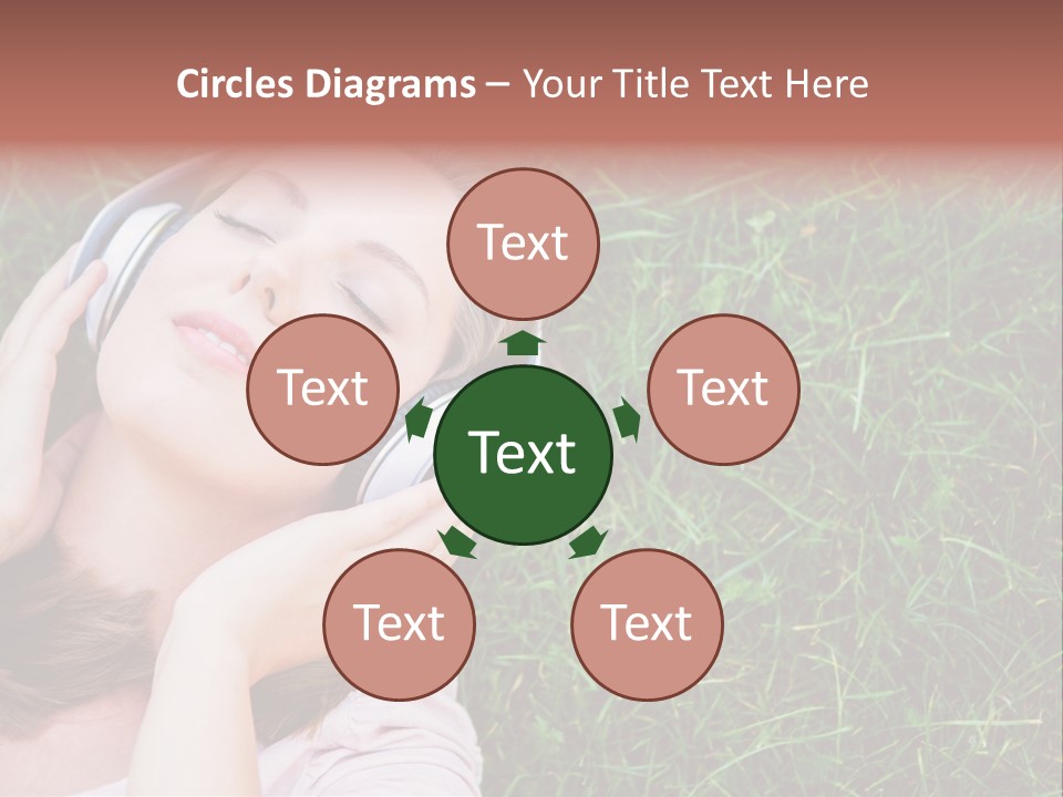 Attractive Tranquil Caucasian PowerPoint Template