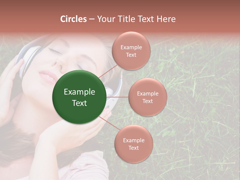 Attractive Tranquil Caucasian PowerPoint Template