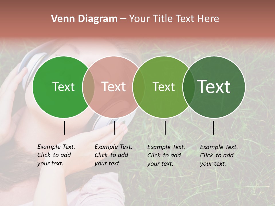 Attractive Tranquil Caucasian PowerPoint Template