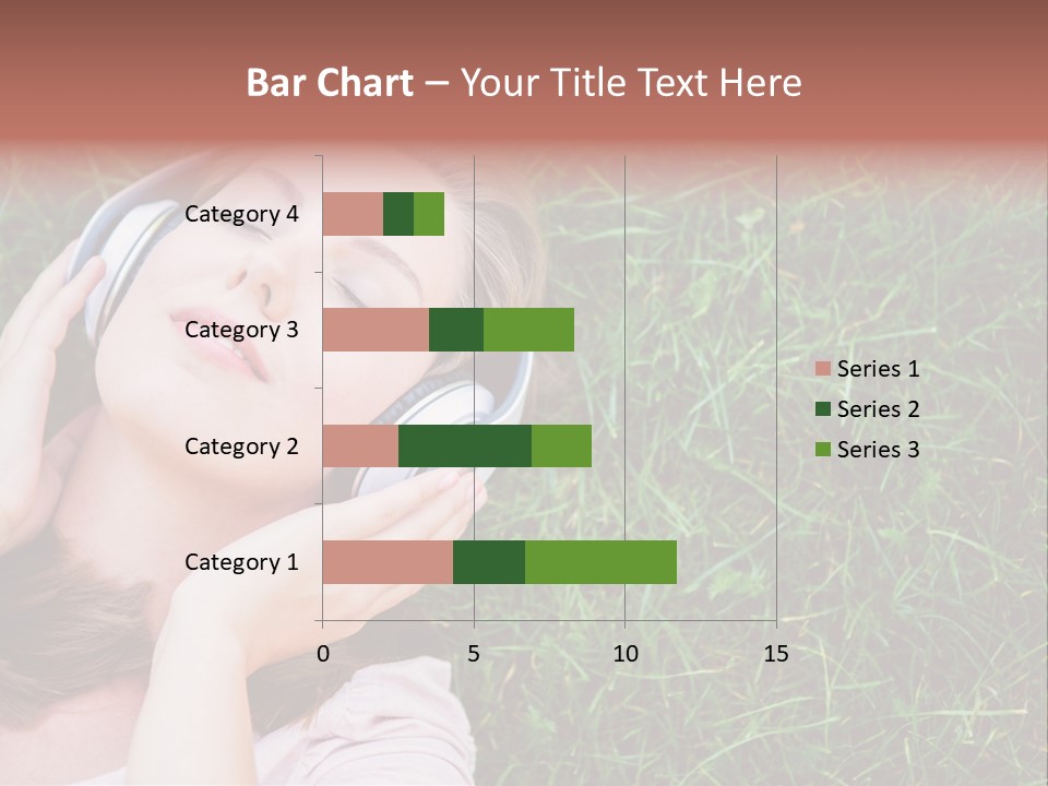 Attractive Tranquil Caucasian PowerPoint Template