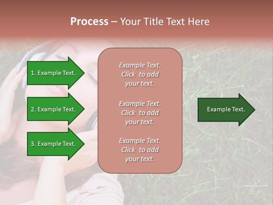 Attractive Tranquil Caucasian PowerPoint Template
