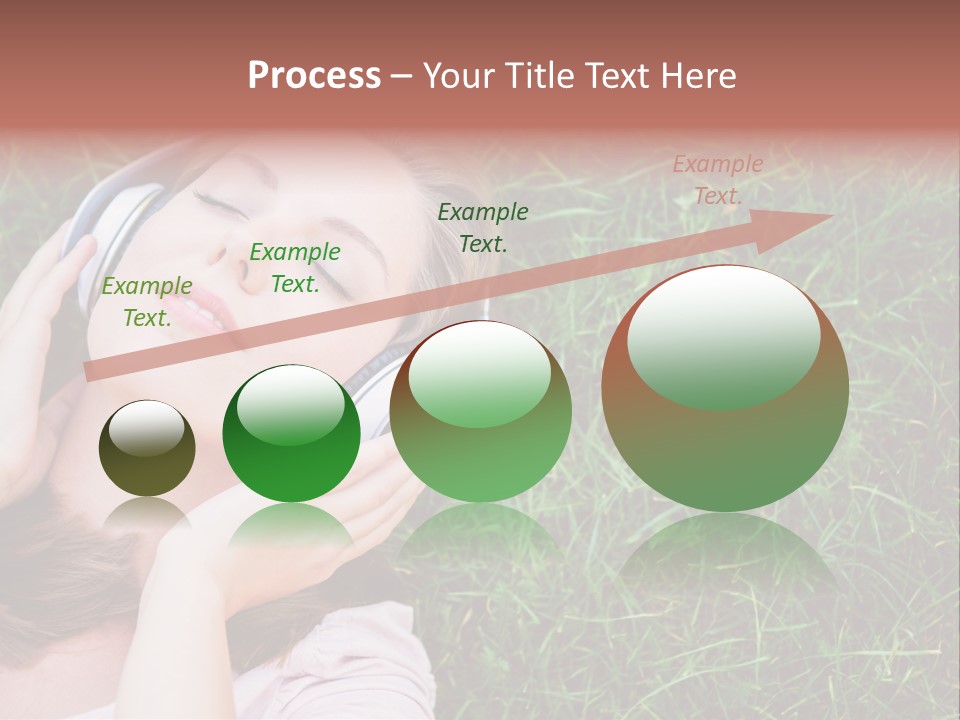 Attractive Tranquil Caucasian PowerPoint Template