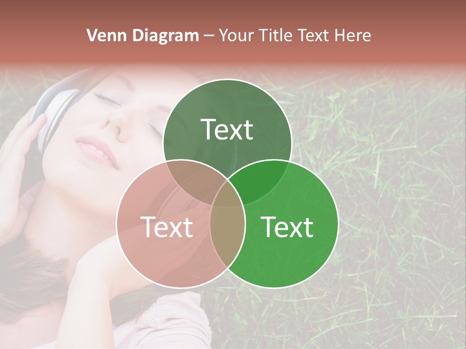 Attractive Tranquil Caucasian PowerPoint Template