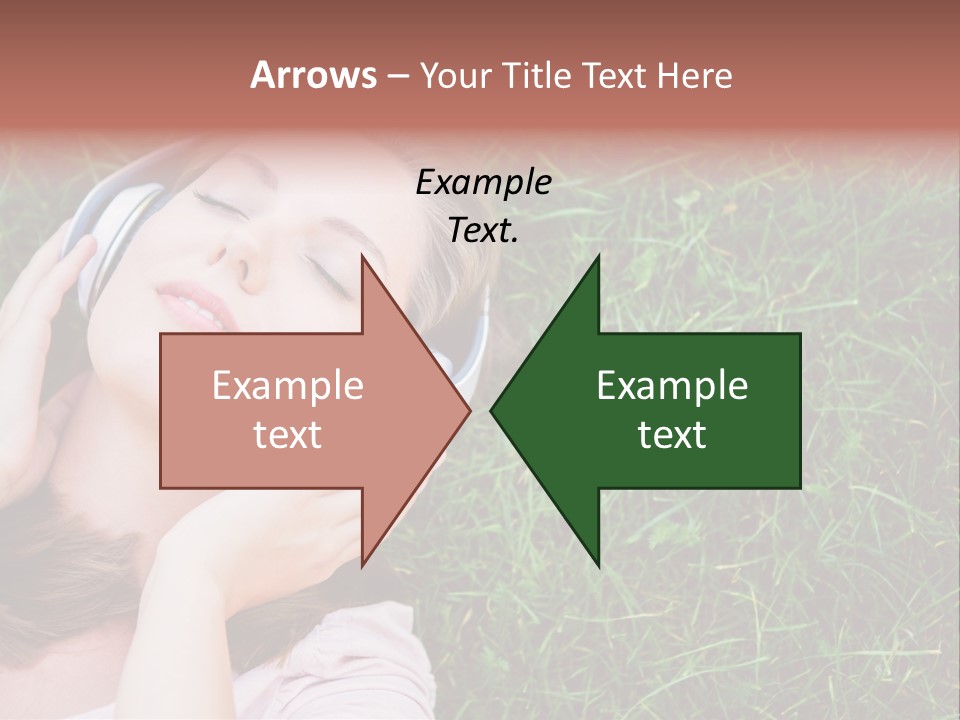 Attractive Tranquil Caucasian PowerPoint Template