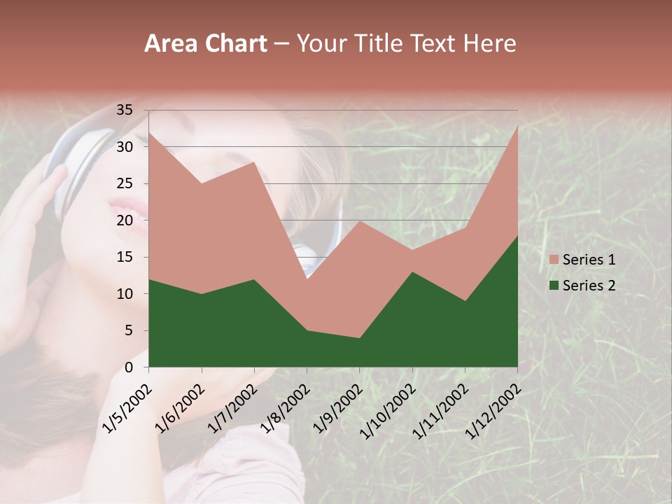 Attractive Tranquil Caucasian PowerPoint Template