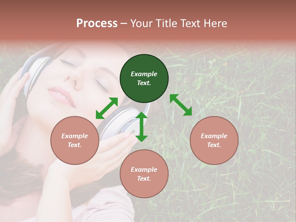 Attractive Tranquil Caucasian PowerPoint Template
