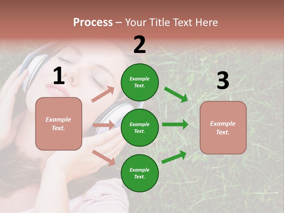 Attractive Tranquil Caucasian PowerPoint Template