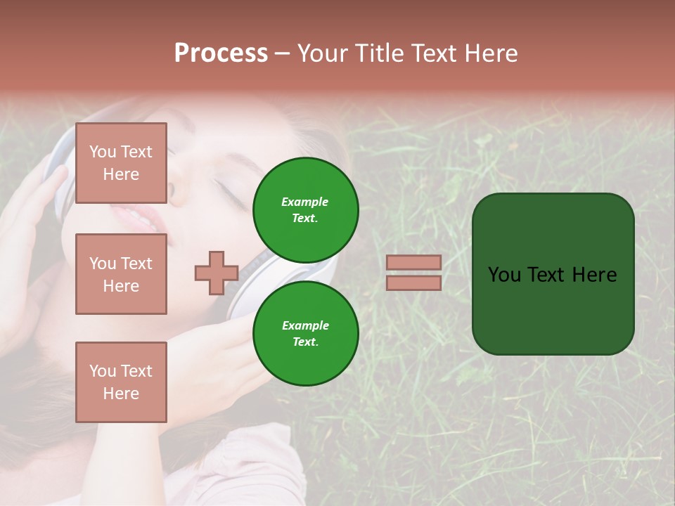 Attractive Tranquil Caucasian PowerPoint Template