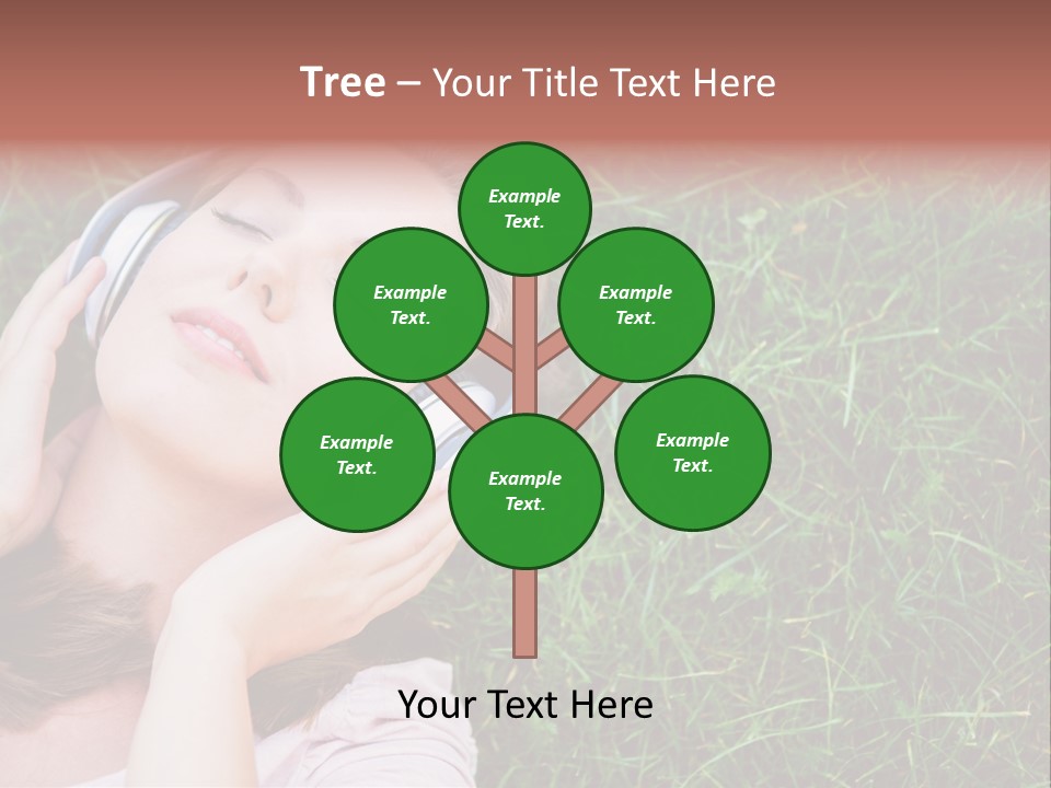 Attractive Tranquil Caucasian PowerPoint Template