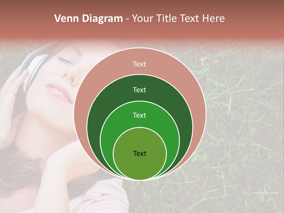 Attractive Tranquil Caucasian PowerPoint Template