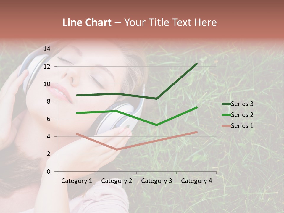 Attractive Tranquil Caucasian PowerPoint Template