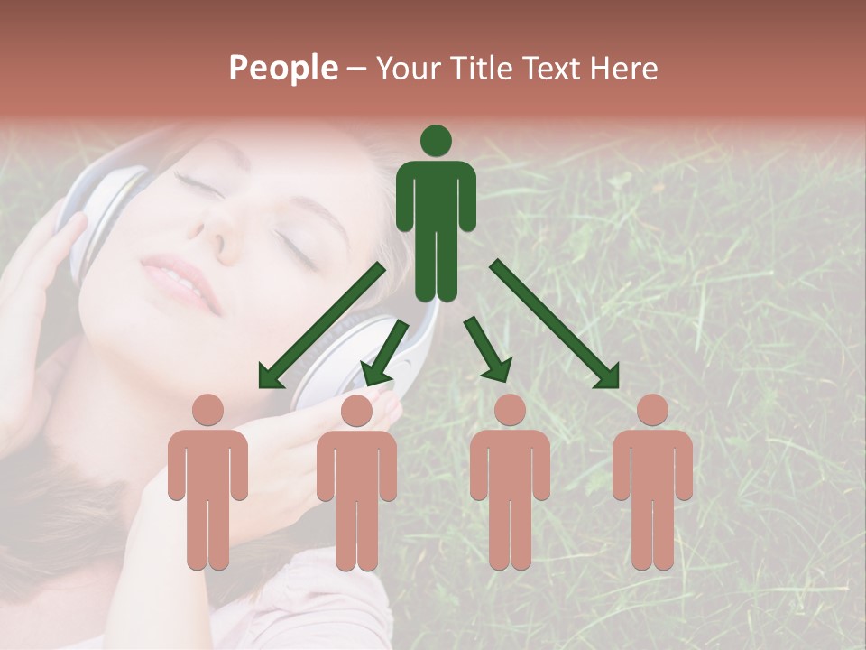 Attractive Tranquil Caucasian PowerPoint Template