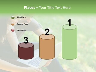 Caucasian Young Outdoors PowerPoint Template