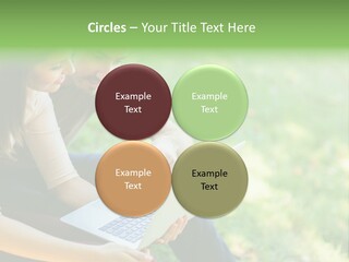 Caucasian Young Outdoors PowerPoint Template