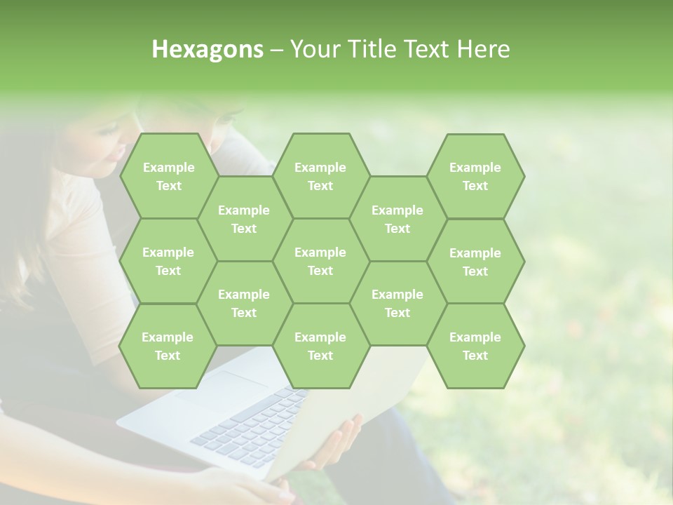 Caucasian Young Outdoors PowerPoint Template