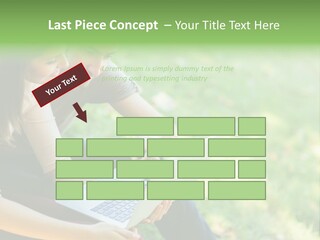 Caucasian Young Outdoors PowerPoint Template