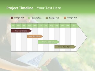 Caucasian Young Outdoors PowerPoint Template