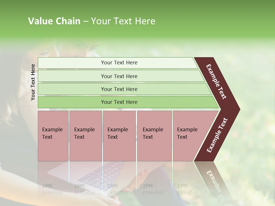 Caucasian Young Outdoors PowerPoint Template