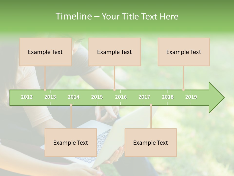 Caucasian Young Outdoors PowerPoint Template