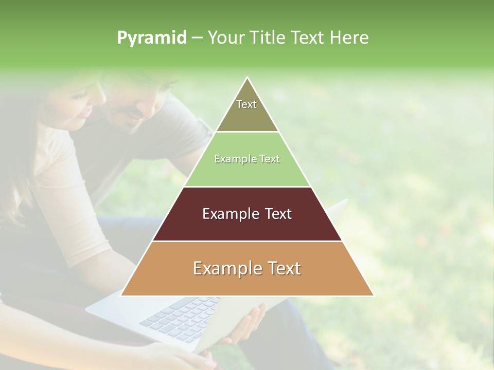 Caucasian Young Outdoors PowerPoint Template