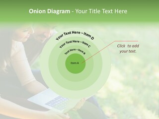 Caucasian Young Outdoors PowerPoint Template