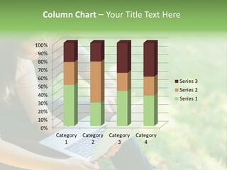 Caucasian Young Outdoors PowerPoint Template