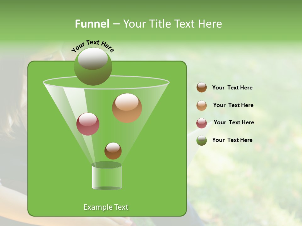 Caucasian Young Outdoors PowerPoint Template