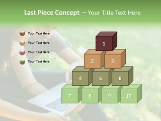 Caucasian Young Outdoors PowerPoint Template
