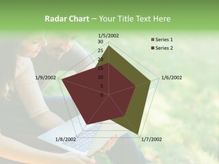 Caucasian Young Outdoors PowerPoint Template