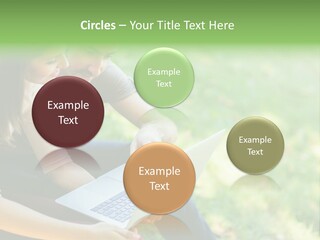 Caucasian Young Outdoors PowerPoint Template
