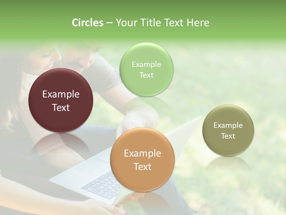 Caucasian Young Outdoors PowerPoint Template