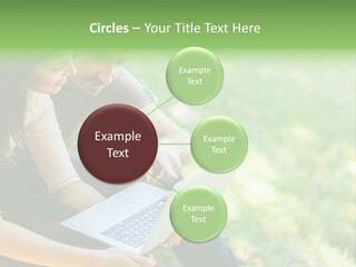 Caucasian Young Outdoors PowerPoint Template