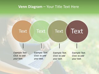 Caucasian Young Outdoors PowerPoint Template